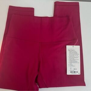 NWT Lululemon Align Crop 21” Ruby Red